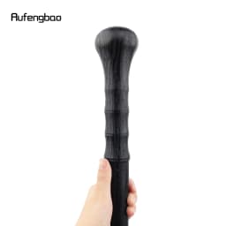 Black PVC Walking Cane Fashion Decorative ABS Plastic Stick Elegant Cosplay Cane Knob Crosier 95cm Performance Stage Cane