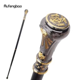 Golden Black Freemasonry Freemasons VG Totem Relief Decorative Stick -36" Vintage-Inspired Cane for Cosplay, and Costume Parties