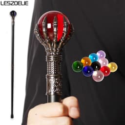 Luxury 93cm Walking Stick with 50mm Crystal Ball 10 Colors Dragon Claws Fashionable Canes for Men And Women Party Sticks