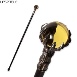 Luxury 93cm Walking Stick with 50mm Crystal Ball 10 Colors Dragon Claws Fashionable Canes for Men And Women Party Sticks