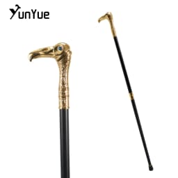 Gold Eagle Head Luxury Fashion Decorative Walking Cane Gentlemen Elegant Vintage Walking Stick The Plague Doctor Cosplay Cane