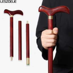 Luxury Red Bird Shaped Handle African Wooden Walking Stick 2.2cm Diameter Slim Fashionable Men's And Elegant Women's Canes