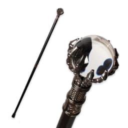 10 Colors 93cm Luxury Crystal Ball Walking Stick Man Woman Fashionable Canes with Evil Dragon Claws for Party Decorative Stick