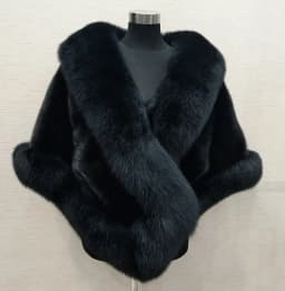 White Fur Shawl Jacket Women's 2026 Autumn Winter New Faux Mink Fox Fur Dress Cheongsam Cloak Coats Thicken Warm Short Outwear