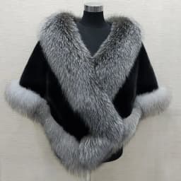 White Fur Shawl Jacket Women's 2026 Autumn Winter New Faux Mink Fox Fur Dress Cheongsam Cloak Coats Thicken Warm Short Outwear