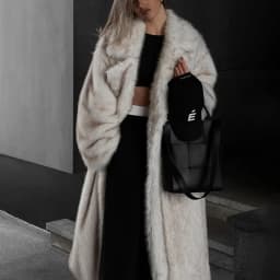 Neo Mint Winter Warm Fluffy Gradient Eco Fur Jacket Women Luxury Long Faux Fox Fur Coat Street Furry Outerwear Overcoat