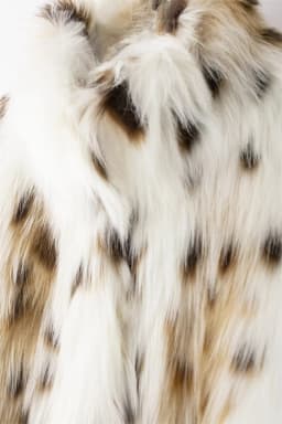 Women's faux fur coat Fall-Winter 2024 new animal-print faux fur top jacket Noble and elegant women's Coat Top