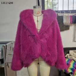Hooded Female Coats 2024 Women Faux Fur Coat Fashion Warm Winter Furry Long Sleeve Loose Fluffy Short Fur Jacket Ladies Outwear