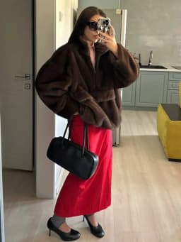 DFDG Women's Designer Street Oversized Plush Faux Fur Jacket Autumn Winter 2025 Half Zip Stand Collar Solid Color Hooded Coat