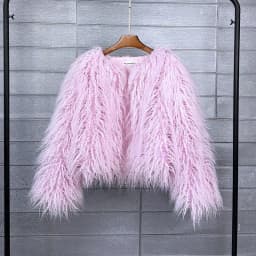 34 Colors 3XL Fur Coats Women Autumn Winter Top Fashion Faux Fur Coat Elegant Thick Warm Faux Fur Jackets For Women 2025 Top MA7