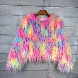 34 Colors 3XL Fur Coats Women Autumn Winter Top Fashion Faux Fur Coat Elegant Thick Warm Faux Fur Jackets For Women 2025 Top MA7
