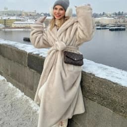 2025 Luxury Brand Hooded Faux Fur Coat Women Plus Long Warm Thick Winter Mink Fur Outerwear High-End Furry Belts Fur Overcoat