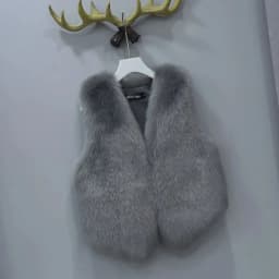 Women Fur Waistcoat Autumn Winter New Imitation Rabbit Hair With Sleeveless Shoulders Outside Horse Folder Inner Wear Vest Women