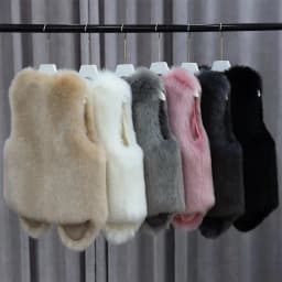 Women Fur Waistcoat Autumn Winter New Imitation Rabbit Hair With Sleeveless Shoulders Outside Horse Folder Inner Wear Vest Women