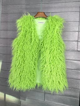 ZADORIN Fashion Winter 75cm Long Fluffy Faux Fur Vest Women Colorful Faux Mongolia Sheep Fur Gilet Fake Fur Jackets Women Coats