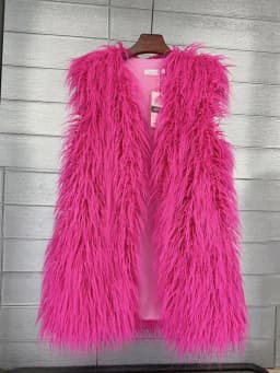 ZADORIN Fashion Winter 75cm Long Fluffy Faux Fur Vest Women Colorful Faux Mongolia Sheep Fur Gilet Fake Fur Jackets Women Coats