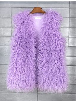 ZADORIN Fashion Winter 75cm Long Fluffy Faux Fur Vest Women Colorful Faux Mongolia Sheep Fur Gilet Fake Fur Jackets Women Coats