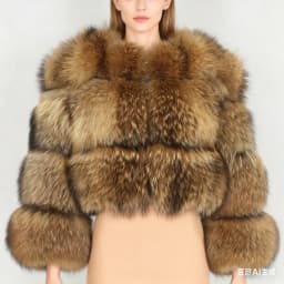 Punk Fake Raccoon Fur Jacket Women Autumn Winter Faux Fur Fox Coats Short Coat Jackets Furry Outerwear Work Thick Warm Coats