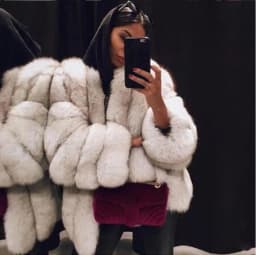 Luxury Long Faux Fox Fur Coat Women Slim Solid Color Faux Fur Jacket Women 4XL Large Size Winter Fake Fur Coats Manteau Fourrure