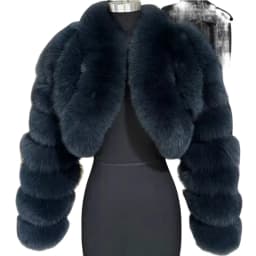 Warm Faux Fur Coats Women Short Overcoats Loose O Neck Long Sleeves Covered Button Straight Work Y2k Casual 2026 Autumn Winter