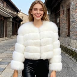 Autumn Winter Faux Fur Fox Coats Women Short Yellow Coat Jackets Elegant Jacket Punk Outerwear Party White Thick Warm Y2k Coats