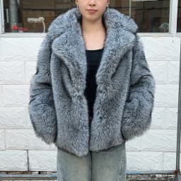HOOOFUR New Silver Fox Fur Faux Feather Underwear Women'S Fake Fur Coat Sexy Fur Skirt Styles Can Be Customized Plus size