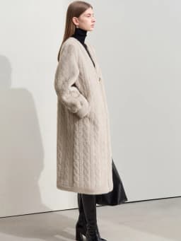 Women Fur Cardigan Thickened Long2025Spring And Autumn V-neck Jacket Female Loose Simple Leisure With Buttons Faux Fur Mink Coat