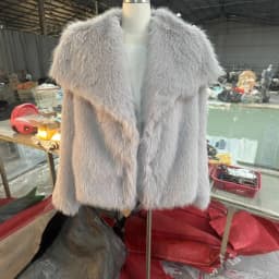 European American Winter New Fashion Women's Elegant Casual Trendy Simple Basic Faux Fur Cardigans Female Clothes Coats Tops