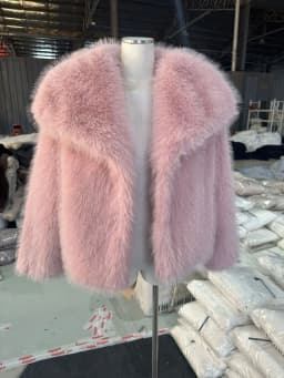 European American Winter New Fashion Women's Elegant Casual Trendy Simple Basic Faux Fur Cardigans Female Clothes Coats Tops