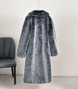 Faux Fur Coat Women Long Coats Thick Warm Turn Down Collar Y2k Streetwear Jacket Elegant Spring Outerwear Autumn Winter Jackets
