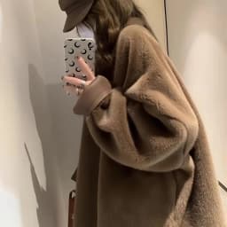 Faux Mink Fur Coat for Women, Covered Open Stitch , V-Neck Jacket,Thick Warm Female Clothes,Autumn and Winter, New, 2024