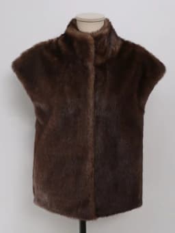 Luxury Faux Fur Vest Korean Fashion Women Winter Fall Design Solid Color High Quality Women Faux Fur Coats Sleeveless
