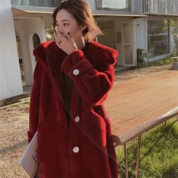 2021 New Winter Women Faux Rabbit Fur Coat Loose Long Fur Coat Large size Hooded OverCoat Thick Warm Female Plush Coats