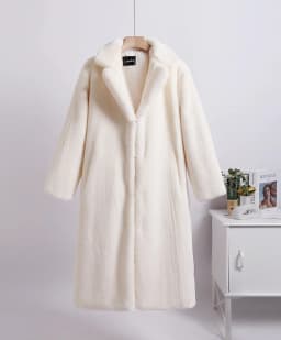 Luxury Faux Rabbit Fur Coats Fluffy Women's Two Tone Furry Long Overcoat Ladies Jacket Plus Size 5XL Thick Warm Loose Plush Coat