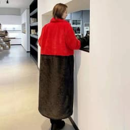 Luxury Faux Rabbit Fur Coats Fluffy Women's Two Tone Furry Long Overcoat Ladies Jacket Plus Size 5XL Thick Warm Loose Plush Coat