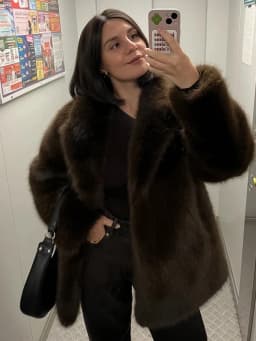 New Winter Faux Fur Coat Street Fashion Soft Smooth Fox Fur Jacket With Waist Belt Warm Thick Brand Luxury Plush Overcoat
