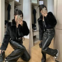 New Fur coat Women's fur Coat Trend Women's Autumn and Winter new Fashion Faux fur Luxury Lapels Mao Mao Blouse Women's Coat