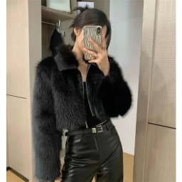 New Fur coat Women's fur Coat Trend Women's Autumn and Winter new Fashion Faux fur Luxury Lapels Mao Mao Blouse Women's Coat