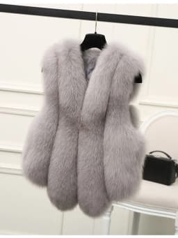 ZADORIN Autumn Winter Clothes Woman Fluffy Black White Faux Fur Coat Women V Neck Short Faux Fur Vest Top Jackets Veste Femme