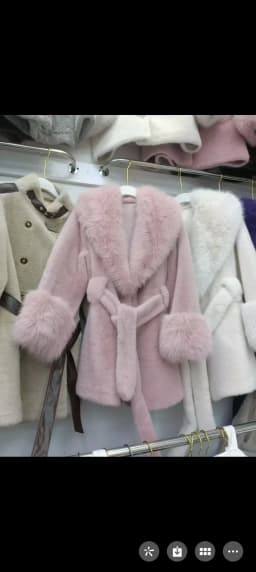 Luxury Vintage Faux Fur Coat Women Fur Collar Long Sleeve with Belt Oversized Fur Jacket Warm Thick Winter Cardigan Lady's Coats