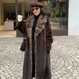 Winter Women High Quality Faux Fur Coat Luxury Long Fur Coat Lapel OverCoat Thick Warm Plus Size Female Plush Coats
