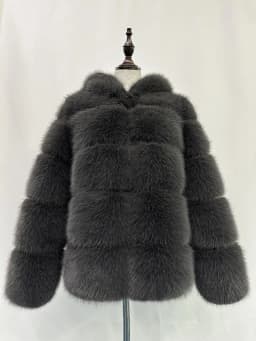 Women Hooded Thick Jackets Fur Faux Solid Zipper Coat Long Sleeve Cardigan Spliced Hoodies Warm Streetwear Coats Winter