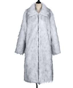 Women Faux Fox Fur Coat Long Fur Jacket Long Sleeve Turn Down Collar Open Stitch Thick Warm Fur Loose Casual 2025 Autumn Winter