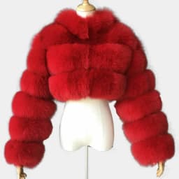 Women Faux Fur Coat Short Coats Stand Collar Zipper Jackets Open Stitch Warm Thick Elegant Splice Autumn Winter Furry Outerwear