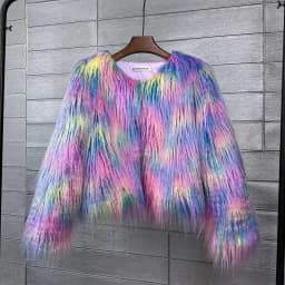 34 Colors 3XL Fur Coats Women Autumn Winter Top Fashion Faux Fur Coat Elegant Thick Warm Faux Fur Jackets For Women 2025 Top MA7