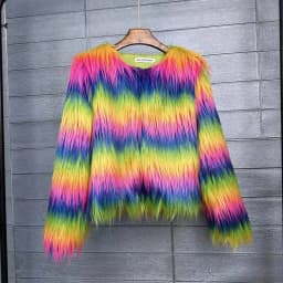34 Colors 3XL Fur Coats Women Autumn Winter Top Fashion Faux Fur Coat Elegant Thick Warm Faux Fur Jackets For Women 2025 Top MA7