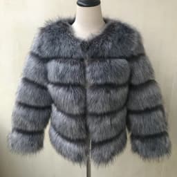 HJQJLJLS 2023 Winter New Fashion Women Faux Fur Coat Female Black Elegant Fluffy Thick Warm Artificial Fox Fur Jacket Outerwear