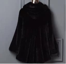 2026 new imitation velvet female mink fur coat whole mink mid-length coat hooded mink fur female