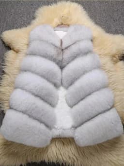 ZADORIN 85cm Long Warm Faux Fur Vest Women Winter Fluffy Sleeveless Faux Fox Fur Vests Waistcoat Faux Fur Jacket Women Fur Coats