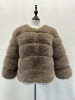 FANPUGUIZHEN Women Coats Autumn Winter New Fashion Pink Faux Fur Coat Elegant Thick Warm Outerwear Fake Fur Woman Jackets